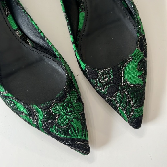 Dolce & Gabbana broccato Prato Bellini pointed flats size 39 - Picture 4 of 10